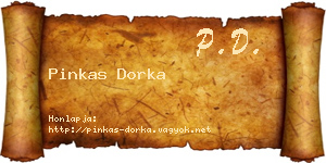 Pinkas Dorka névjegykártya